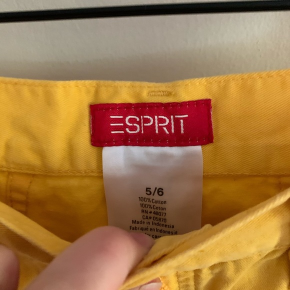 Esprit • vintage hi rise jean shorts yellow - Picture 2 of 5